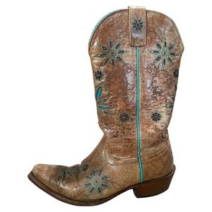 Shyanne Women’s Floral Inlay Boots Size 8 B